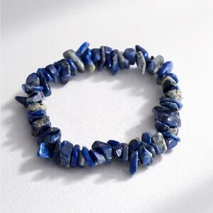 Lapis Lazuli Chip Bracelet – Wisdom & Deep Calm